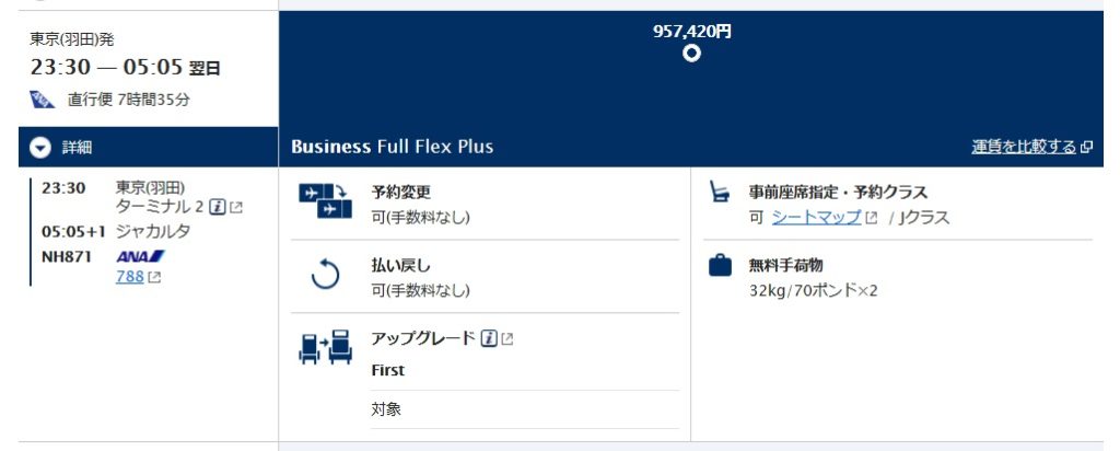 年夏休み ジャカルタ行き特典航空券をビジネスクラスで発券 やりたいほうだい